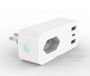 SOQUETE WIFI COM UMA TOMADA + 2 USB-A + 1 USB-C - MOD. SA-318CA-G16