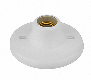 PLAFONIER SOQUETE E27 PARA LAMPADAS DE BULBO - BRANCO