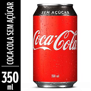 Refrigerante Coca-Cola Sem Açúcar 350ml lata
