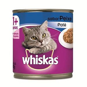 Latinhas/ Ração/ Patê para Gatos sabor Peixe Whiskas - Adulto 290g