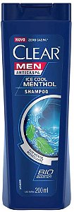 Shampoo Clear Men Ice Cool Menthol Anticaspa 200ml