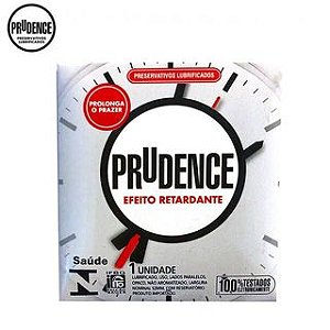 Preservativos Lubrificados Prudence Efeito Retardante c/ 1 unid