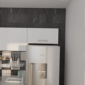 Armario Basculante Multiuso 60CM Branco Com Amortecedor e Dobradiças
