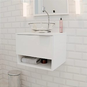 Gabinete de banheiro Sevilha 45cm com cuba