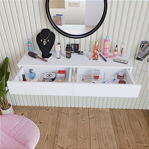 Penteadeira Suspensa 100 cm com 2 Gavetas