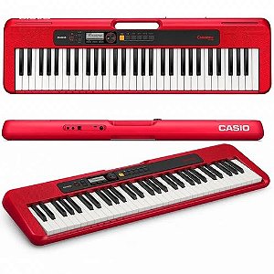 TECLADO MUSICAL CASIOTONE VERMELHO CT-S200RDC2-BR CASIO