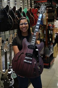GUITARRA ELETRICA HOLLOW BODY WALDMAN GHO100 RDM