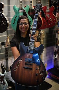 GUITARRA ELETRICA HOLLOW BODY WALDMAN GHO100 VSM