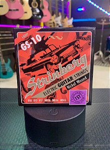 Encordoamento para Guitarra Elétrica Strinberg GS-10 Light 0.10–0.46