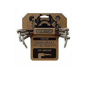 CABO ORANGE CA038 CRUSH 6 PATCH CABLE 3-PACK (P10-ANGLED 15CM)