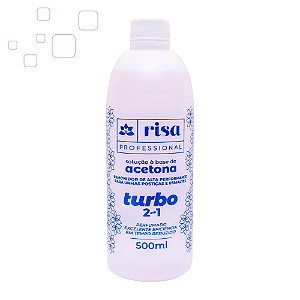 Removedor a Base de Acetona Turbo 2 Em 1 Risa - 500ml