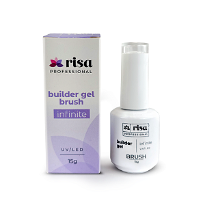 Builder Gel Brush Risa - 15g Cor:Infinite