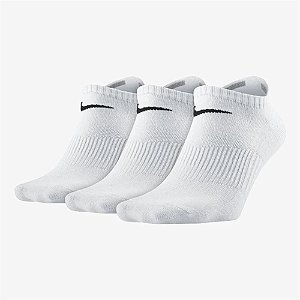 MEIA NIKE PERFORMANCE  BRANCA CANO BAIXO(3PARES)