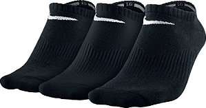 MEIA NIKE PERFORMANCE PRETA CANO BAIXO(3PARES)