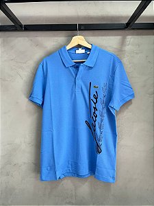 CAMISA POLO LACOSTE REGULAR FIT AZUL BEBE(ASSINATURA MARCA)