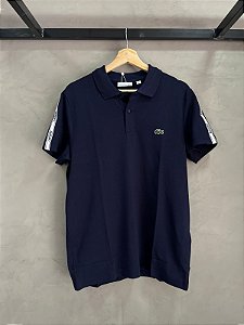 CAMISA POLO LACOSTE STRETCH(AZUL MARINHO)