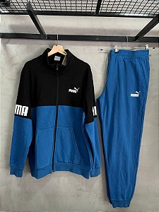 CONJUNTO PUMA POWER(AZUL/PRETO)
