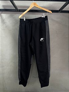 CALÇA NIKE AIR MOLETOM (PRETO/CHUMBO)