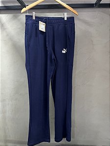 CALÇA PUMA MOLETOM CORTE RETO(AZUL MARINHO)