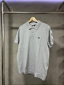 CAMISA POLO LACOSTE STRETCH(CINZA)