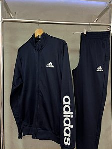 CONJUNTO ADIDAS LETREIRO(AZUL MARINHO)
