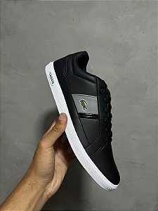 TENIS LACOSTE EUROPA (PRETO/CINZA)