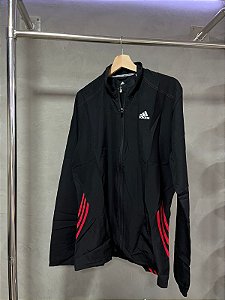 JAQUETA ADIDAS RUNNING (PRETO/VERMELHO)