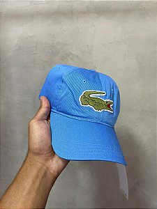 BONÉ LACOSTE BIG CROC AZUL PISCINA