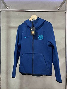 JAQUETA MOLETOM FLECCE BARCELONA AZUL MARINHO