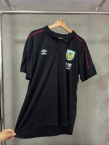 CAMISETA POLO BURNLEY PRETA UMBRO 2020-21