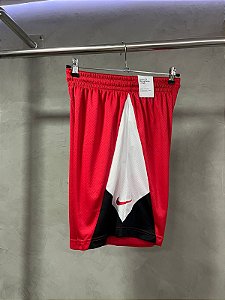BERMUDA NIKE DRI-FIT ( VERMELHO/PRETO/BRANCO)