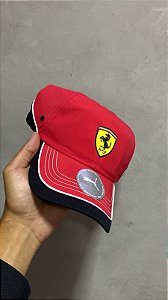 BONÉ PUMA PRETO/VERMELHO