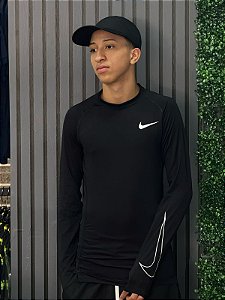 Camiseta Nike Pro Dri-fit Swoosh Manga Longa - DD1990-010