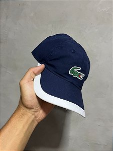 BONE LACOSTE CONTRASTE AZUL MARINHO