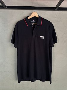 POLO BADGE TIPPED REGULAR - AZUL