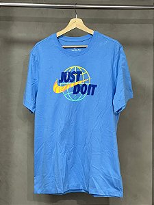 CAMISETA NIKE WORLD JUST DO IT AZUL BEBE