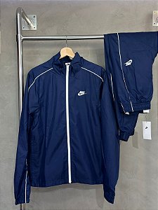 CONJUNTO NIKE TRACK AZUL MARINHO IMPERMEÁVEL