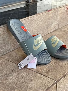 CHINELO ONE SLIDE CINZA/LARANJA