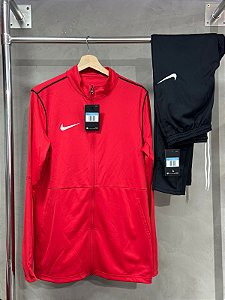 CONJUNTO NIKE PARK 2023 PRETO/VERMELHO