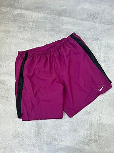 SHORT NIKE TACTEL ROXO/PRETO