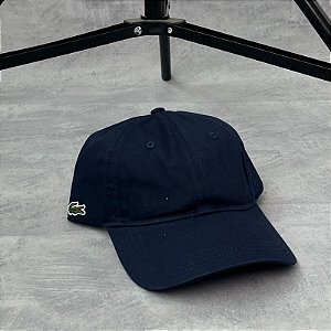 BONÉ LACOSTE GABARDINE AZUL MARINHO