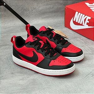 Nike Court Borough Low - Vermelho/ Preto