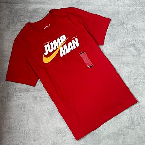 CAMISETA JUMP MAN VERMELHA