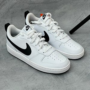 Nike Court Borough Low -Branco+Preto