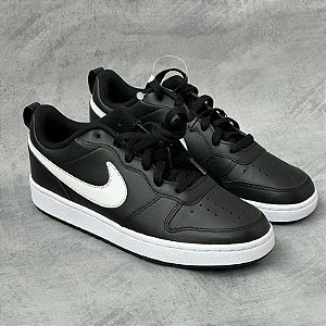 NIKE COURT BOROUGH LOW (PRETO-BRANCO)