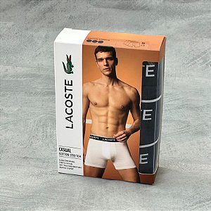 KIT CUECA LACOSTE CASUAL ( AZUL MARINHO)