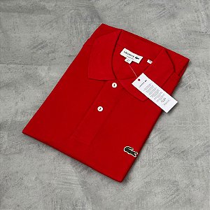 CAMISA POLO LACOSTE L.12.12 VERMELHO
