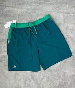 SHORT LACOSTE X NOVAK DJOKOVIC (VERDE AGUA)