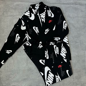 Conjunto Nike NSW Club Fleece Shoebox (PRETO)