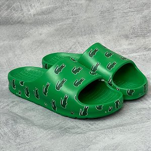 SLIDE LACOSTE "CAMPANAS" VERDE